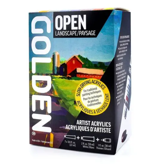 Golden&reg; Open Acrylic Landscape 8 Color Slow Drying Paint Set {3}