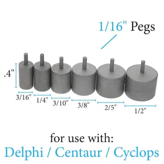 The Beadsmith&reg; Wig Jig&reg; Delphi, Centaur & Cyclops Super Pegs, 6ct. {6}