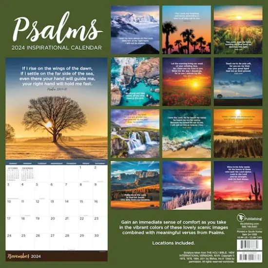 TF Publishing 2024 Psalms Wall Calendar {3}