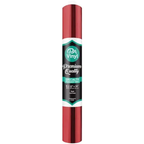 PA Vinyl Foil Permanent Adhesive Vinyl Red {1}