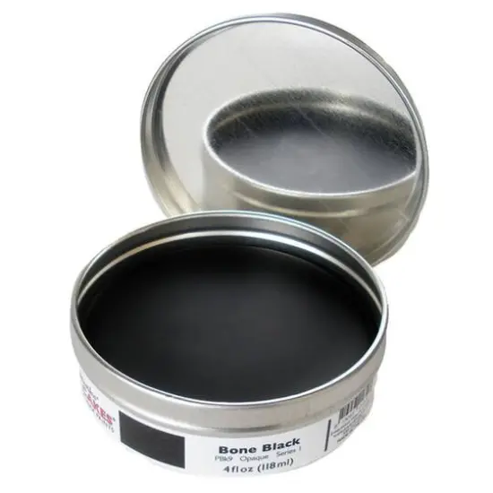 Enkaustikos&reg; Hot Cakes Encaustic Wax Paint, 4oz. Bone Black {1}