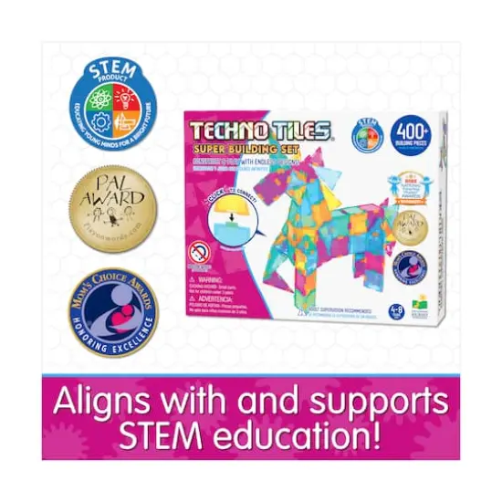 Techno Tiles - Super Building Set: Pastel Colors: 400+ Pcs {10}