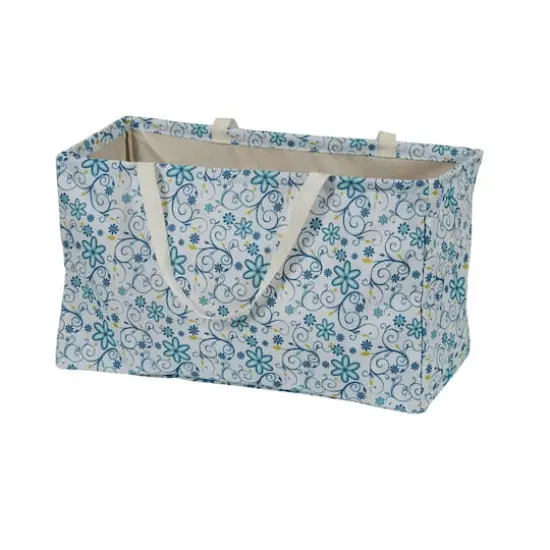 Household Essentials Krush&reg; Blue Floral Canvas Tote {5}
