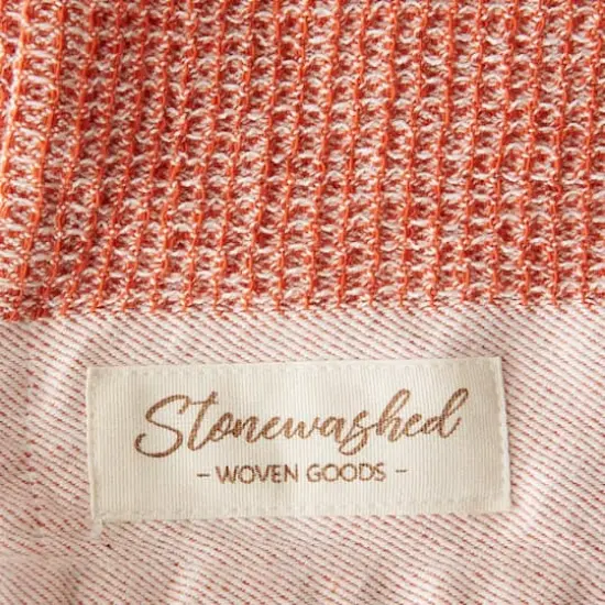 DII&reg; Burnt Orange Washed Waffle Woven Dishtowels, 2ct. {4}