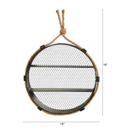 15" Round Wall Shelf {3}
