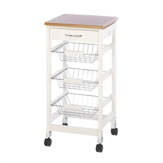 30" Kitchen Side Table Trolley {1}