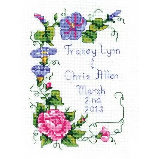 Janlynn&reg; Wedding Floral Mini Counted Cross Stitch Kit {3}