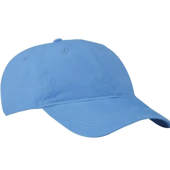 Port & Company&reg; Brushed Twill Low Profile Cap Carolina Blue {4}