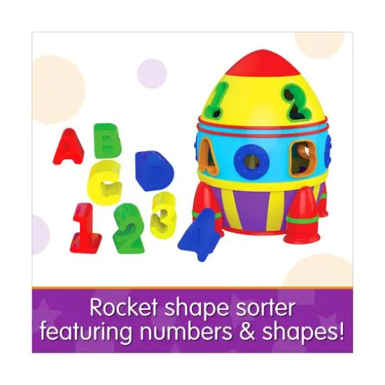 Early Learning - Rocket Shape Sorter {6}