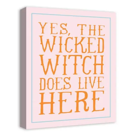 Wicked Witch Canvas Wall Art {3}