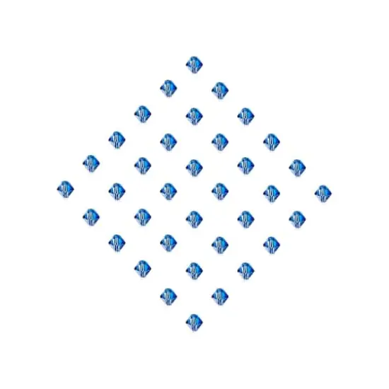 John Bead Preciosa 6mm Czech Crystal Rondelle Beads, 36ct. Sapphire {4}