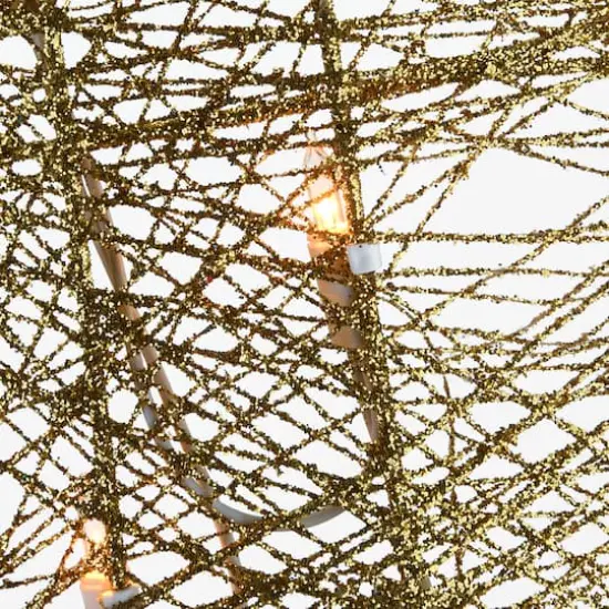 48" Crystal Angel Decoration, Clear Mini LED Lights {4}