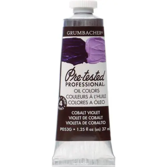 Grumbacher&reg; Pre-Tested Professional&reg; Oil Color Paint, 37mL Cobalt Violet {1}