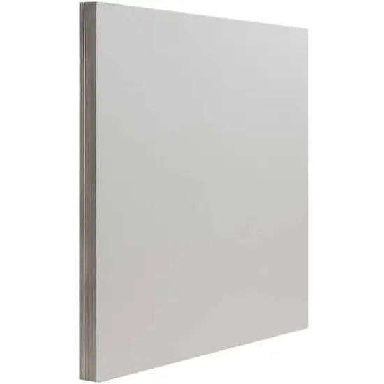 JAM Paper Matte 8.5'' x 11'' 28lb. Paper, 50 Sheets Light Gray {1}