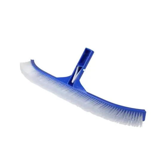 17.5" Blue Swimming Pool Cleaning Curved Brush with Back Support {3}