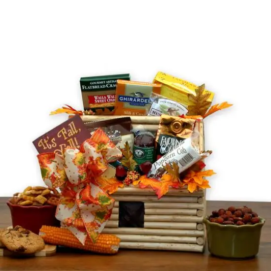 It's Fall Y'all Fall Log Cabin Gift {1}