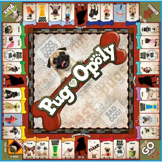 Late For The Sky Pug-Opoly&trade; Board Game {4}