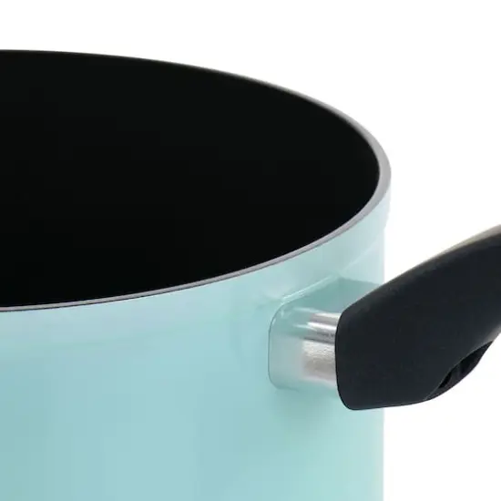 Martha Stewart Everyday Turquoise 3qt. Aluminum Saucepan with Lid {7}