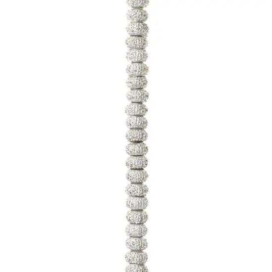 Silver Studded Resin Rondel Beads, 8mm by Bead Landing&trade; {1}