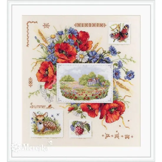 Merejka Summer Sampler Counted Cross Stitch Kit {1}