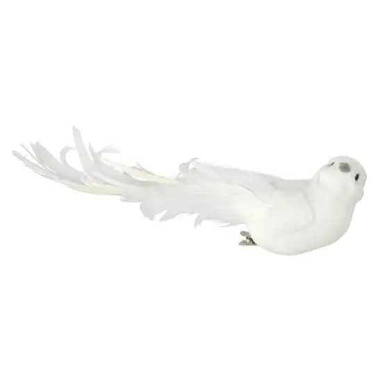 White Decorative Feather Bird by Ashland&reg; {4}