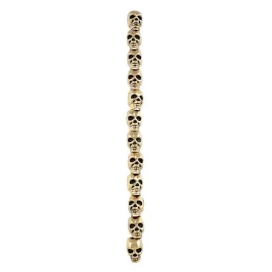 Antique Gold Metal Skull Beads, 12mm by Bead Landing&trade; {4}