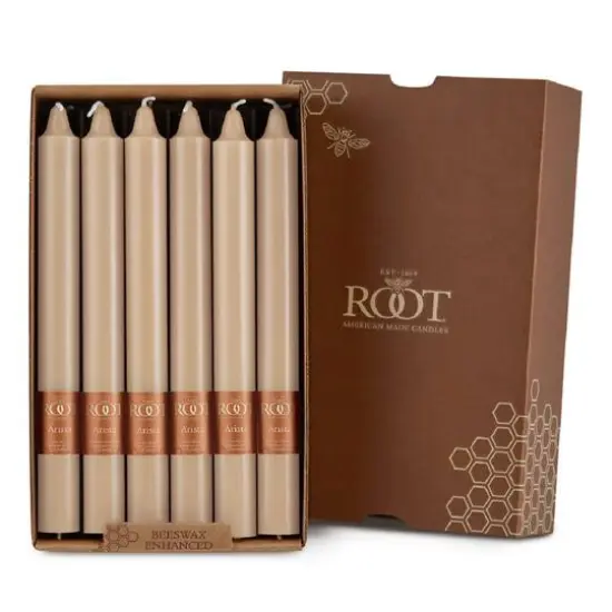 Root Candles Arista&trade; 9" Smooth Dinner Candles, 12ct. Blossom {1}