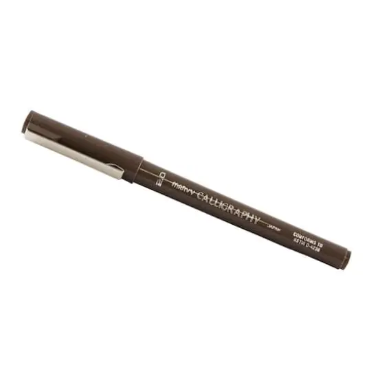 JAM Paper 2.0mm Calligraphy Pen, 2ct. Brown {1}