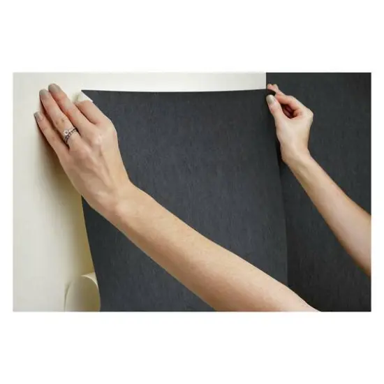 RoomMates Watercolor Horizon Peel & Stick Wallpaper Mural Black/Gray {8}