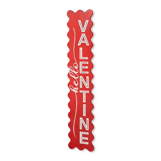 Glitzhome&reg; 39.25" Wooden Hello Valentine Porch D&eacute;cor {1}
