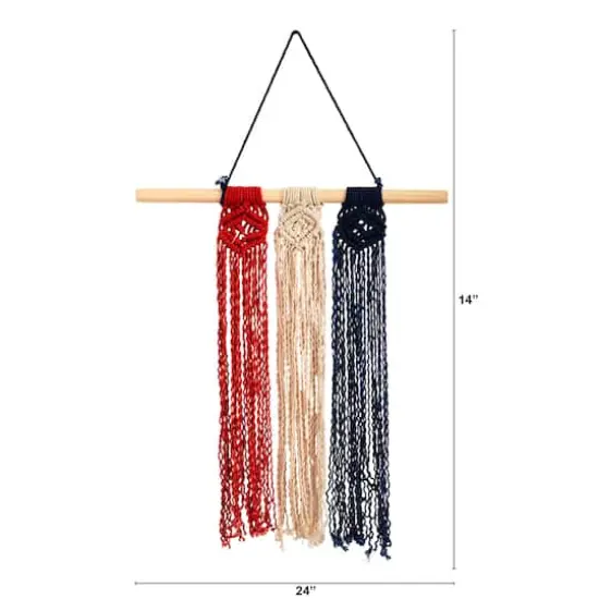 24" Americana Macram&eacute; Wall Hanging {3}