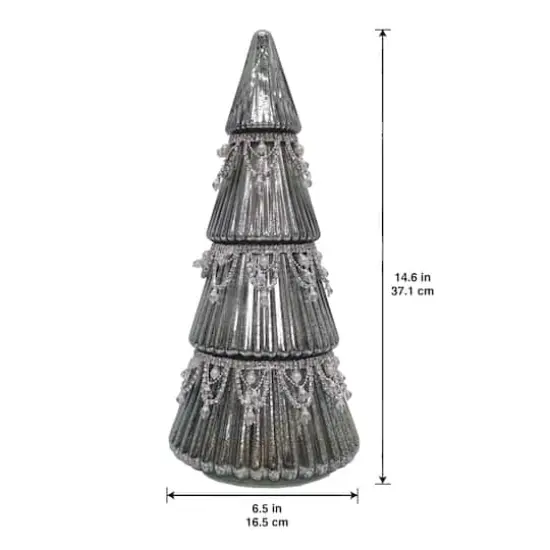 LED Glass Crystal Tree Tabletop D&eacute;cor by Ashland&reg; Blue {4}