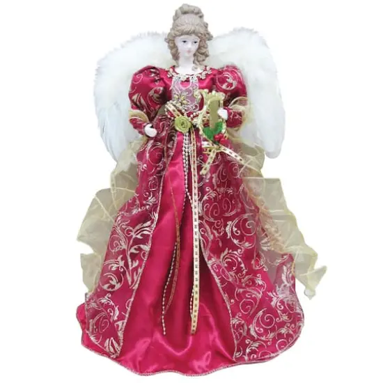 Santa's Workshop 16" Red Christmas Angel Tree Topper {1}