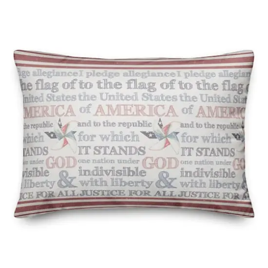Pledge of Allegiance Throw Pillow {1}