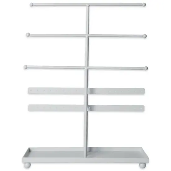 DII&reg; 3-Tier Jewelry Organizer White {6}