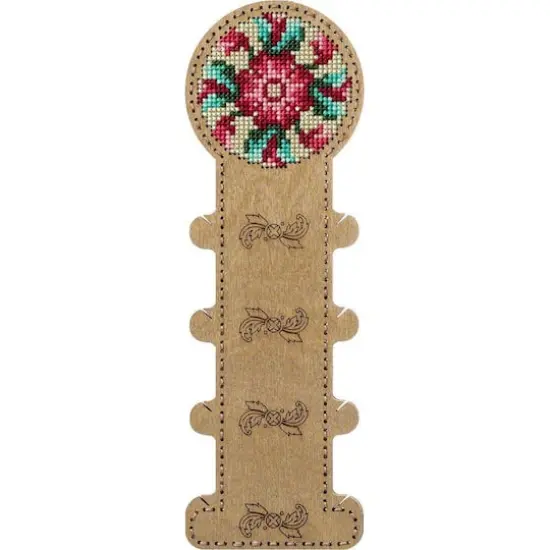 Wonderland Crafts Floral Embroidery Blank Wood Organizer {5}