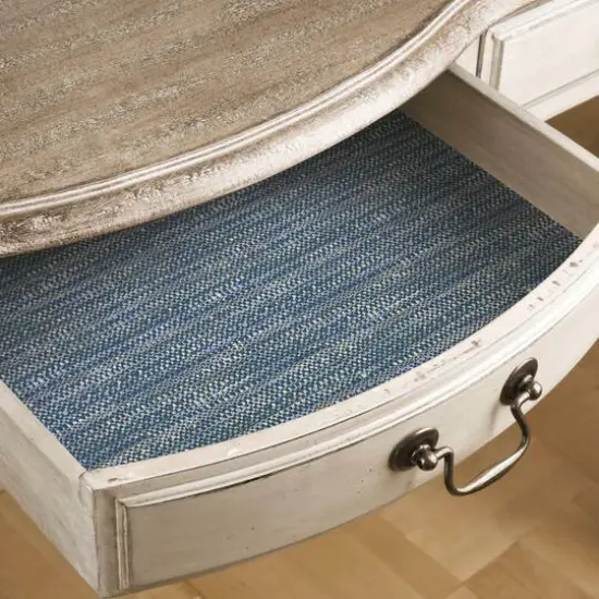 RoomMates Tabby Peel & Stick Wallpaper Blue and Taupe {4}