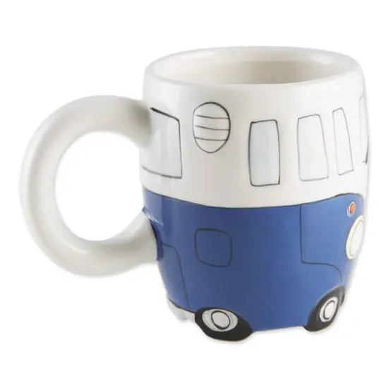DII&reg; Retro Bus Ceramic Mugs, 2ct. {4}