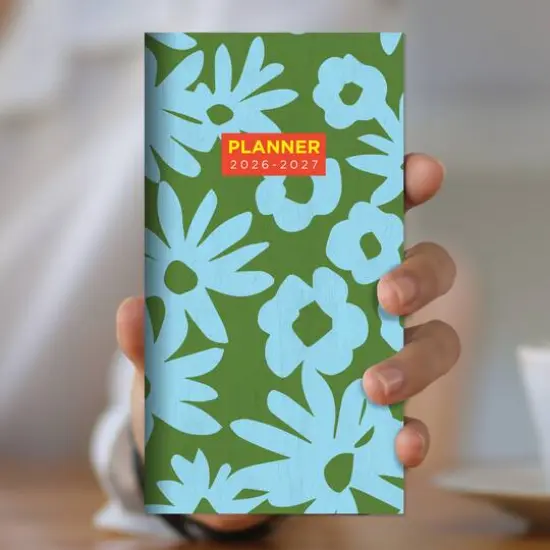 2026-2027 Flower Stencil Small Monthly Pocket Planner {9}