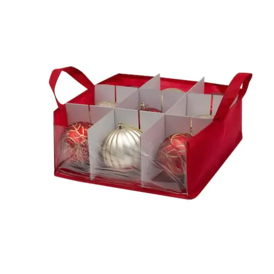 Simplify Large Ornament Storage Box with See-Through Window {5}