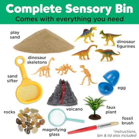 Creativity for Kids&reg; Dinosaur Dig Sensory Bin {3}