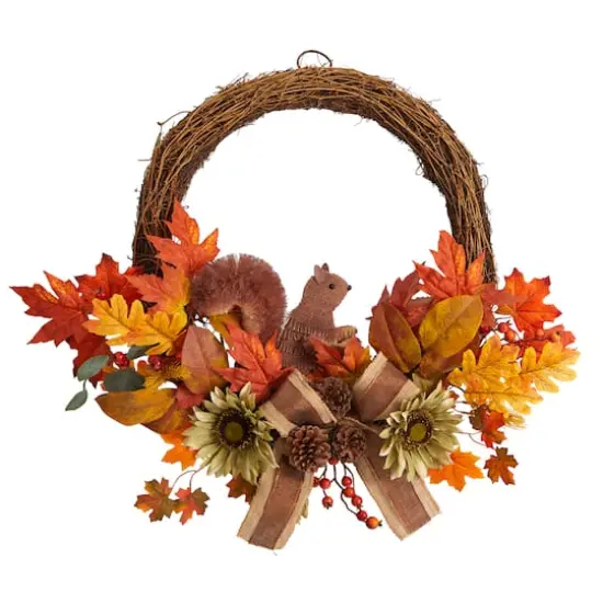 26" Fall Harvest with Bunny Autumn Wreath {1}