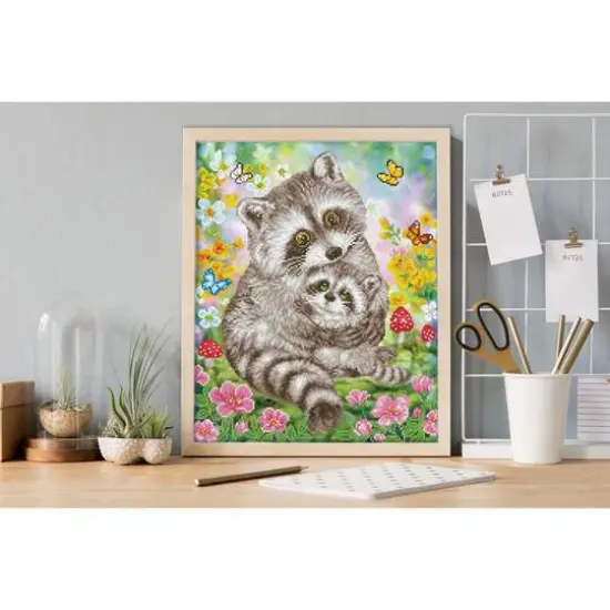 Diamond Dotz&reg; Sweet Raccoons Diamond Painting Kit {5}