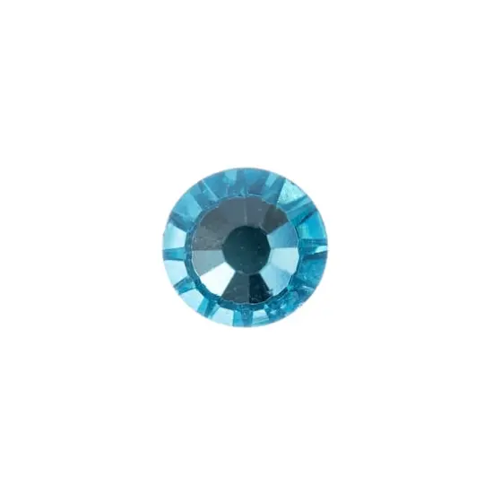 John Bead Crystal Lane SS20 Round Flatback Czech Crystals, 144ct. Aquamarine {3}