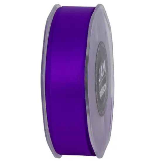 JAM Paper 7/8" x 25yd. Double Face Satin Ribbon Purple {7}
