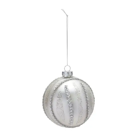 6ct. 4" Jeweled Glass Ball Ornaments {3}