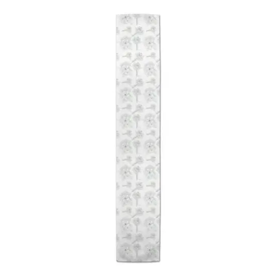 Floral Drawings Indoor/Outdoor Table Runner Green {1}