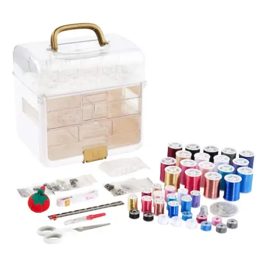 SINGER&reg; Sew-It-Goes 255 Piece Sewing Kit & Craft Organizer Sewing Storage Case with Metallic Embroidery Thread {5}