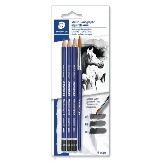 Staedtler&reg; Mars&reg; Lumograph&reg; Aquarell 4 Pencil Set {1}