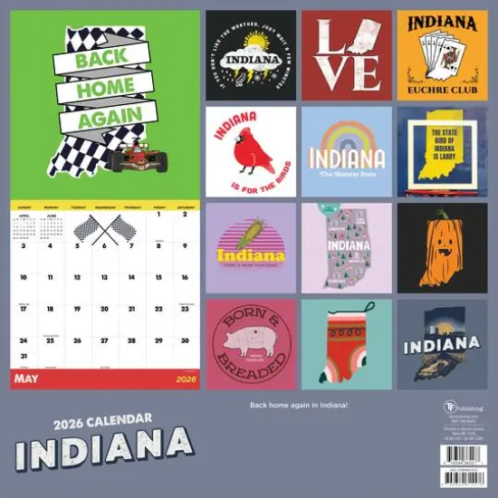 2026 Home: Indiana Wall Calendar {6}